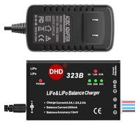 20W 2A 323B RC Cargador de equilibrio de batería para 2S 3S 7.4v 11.1v LiPo 6.6V 9.9V Life RC Batería Pack y RC Car Drone Truck Helicóptero Airsoft Baterías de agua eléctrica