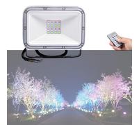 20W LED Flood Light with Remote,RGBW Colors Changing,4 Mode Outdoor Decor Landscape Lights for Yard Garden Playground(1 pack)