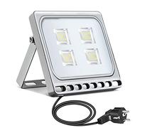 20W LED Foco Proyector, Impermeable IP65 Exterior Floodlight con Enchufe, 1600LM Blanco Frio 6000K, Super Brillante pared de luz de seguridad de luz para jardín, patio, Terraza, cuadrado, Fábrica