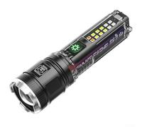 20W Solar Powered LED Linterna con batería recargable Tipo C Carga y modo multi iluminación para trabajo al aire libre (Plata)