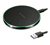 20W Wireless Charger Quick Charger Inductive para iPhone 16 15 14 13 Pro, Samsung Galaxy S23 S22 S21,Compatible con AirPods 4/3/2, Smartphones habilitados para Qi, Carcasa de Metal Resistente