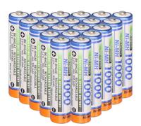 20x AAA Micro LR3 Panasonic Batería BK-4HGAE/BF1 NI-MH 1,2V 1000mAh 20er