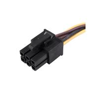 20X Adaptador de Cable de Conector de AlimentacióN de Tarjeta GráFica PCI-e IDE Dual de 4 Pines una 6 Pines