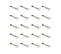 20X Adaptador de Cable de Conector de AlimentacióN de Tarjeta GráFica PCI-e IDE Dual de 4 Pines una 6 Pines
