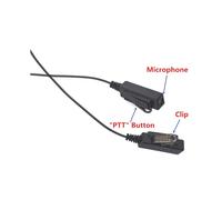20X Auricular de Seguridad con Tubo AcúStico Encubierto MicróFono PTT Compatible para CP040 DP1400 GP68 GP88