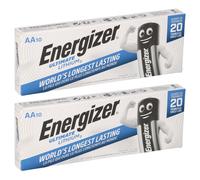 20x Batería De Litio Energizer Ultimate LR06 1.5V AA Mignon L91