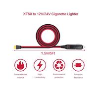 20X Cable de Carga para Encendedor de Cigarrillos de Coche A XT60 12V 24V para ALLPOWERS S2000 Bluetti EB55, 757/767 Delta Series