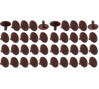 20x Capuchón cubierta tornillo 3 x 12 x 6 mm embellecedores tapones tapón tapas plastico PZ, marrón oscuro (Paquete de 2)