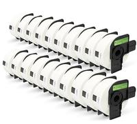 20x Compatible DK-11201 29mm x 90mm Etiquetas de dirección (400 Etiquetas por Rollo) para Brother P-Touch QL-500 550 570 700 710W 720NW 800 810W 820NWB 1050 1060N 1100 1110NWB, alta capacidad adhesiva