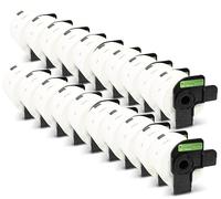 Printing Pleasure 20x DK-11202 Rollo Etiquetas 62mm x 100mm Compatible con Brother P-Touch QL-1050 1050N 1060N 1100 500 560 580 580N 650TD 700 710W 720NW 810W 820NWB