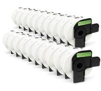 20x Compatible DK-11208 38mm x 90mm Etiquetas de dirección (400 Etiquetas por Rollo) para Brother P-Touch QL-500 550 570 700 710W 720NW 800 810W 820NWB 1050 1060N 1100 1110NWB, alta capacidad adhesiva