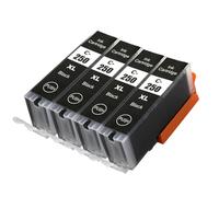 20X Compatible PGI250 PGI-250 CLI-251 Cartucho de Tinta para MG5420 MG5422 MG5520 MG5522 MG6420 IP7220 MX722 MX922 IX6820 impresoras(4 BK)