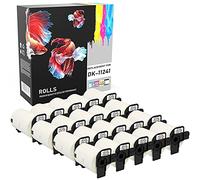 20x Compatibles Rollos DK-11241 102mm x 152mm Etiquetas adhesivas para Brother P-Touch QL-1050 QL-1060N QL-1100 QL-1110NWB (200 Etiquetas por Rollo)