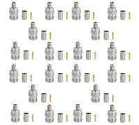 20x Conector de Antena RF NK-5 de Tipo N Hembra para Engarce de Cables LMR300 5D-FD
