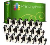 20x DK11204 Etiquetas Compatible con Brother P-Touch QL-500 QL-570 QL-650 QL-700 QL-720 QL-800 QL-810 QL-820 QL-1100 QL-1110N | 17mm x 54mm | 400 Etiquetas por Rollo | Etiquetas multipropósito, Papel
