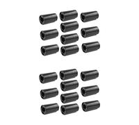 20x Estuches Adaptadores de Batería Tamaño AA Una C, Espaciadores Tamaño AA Una C, (Negro)