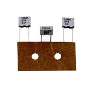 20x Evox Rifa MMK Condensador De Lámina | 0,22µF 63V DC I 2-Pin Conexión I 2-Pines I 0,22uF, 220nF I Condensador para redes de cruce de altavoces o para la supresión de interferencias de dispositivos