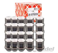 20x Febi Tornillo de Rueda Pernos Llantas Aluminio Apto para Ford S + Galaxy WA6
