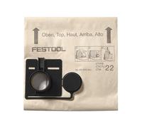 20x FESTOOL Filtro De Bolsa FIS-CT 22 Bolsa De Papel Para CT22 494631