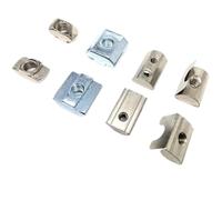 20X M3 M4 M5 M6 M8 M10 T forma bloque tuerca deslizante martillo resorte bola(Shrapnel nut,40 series M6)