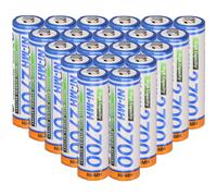20X Panasonic AA Mignon Batería BK-3HGAE/BF1 Ni-MH 1,2V 2700mAh