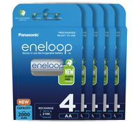 20X Panasonic Eneloop Baterías AA 2000mAh Recargables Ni-MH Accu LR06 BK-3MCCE