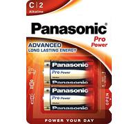 Pilhas alcalinas 1.5V LR14 / C - [2 unid.] - Panasonic Pro Power