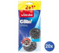 20x Paquete De Gorro De Acero Vileda 2+1 Piezas