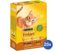 20x Paquete Friskies Gato Caja 400 Gramos Pollo/Pavo/Oliva