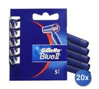20X Paquete Gillette Afeitar Desechables Blue Ii 5 Piezas Caja
