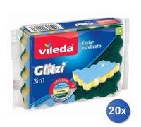 20X Paquete Vileda Esponja Glitzi 3En1