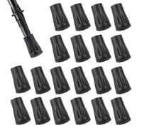 20x Puntas de Bastones Senderismo, Protector de Trekking Bastones, Bastones Trekking Accesorios Puntas de Goma, Tapas para Bastones de Senderismo para Bastones Marcha nordica Palos Bastones Caminar