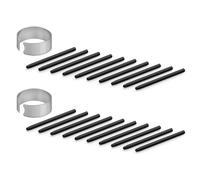 20X Puntas de Repuesto para One By Wacom & Wacom Bamboo Intuos(Pro), Negro | para Intuos 5&4&3/Intuos Pro(PTH-451/651/851)/Cintip/Cintip Companion 1&2&Hybrid/Cintip 13H, CTE-,MTE-,CTL-,CTH- Serie