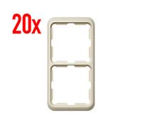 20x Simon 75620-31 2-fach Marco Serie 75 Crema Blanco Marfil Doble Cubierta