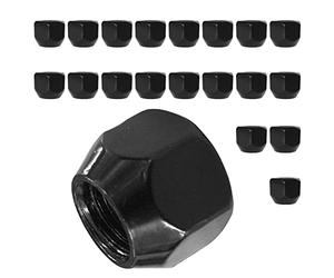 20x tuercas de rueda para llantas de acero M12x1.5 HEX19 negras compatibles con Ford, Mazda, Toyota