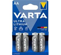 20x Varta Ultra, Batería Litio AA Mignon FR14505 61064 1.5V Blister de 4
