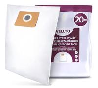 20x Vellto Bolsa para Aspiradora Compatibles con Kärcher 6.907-479.0 NT 361 351 25/1 AP 35/1 561 611 Eco H TE 40/1 Tact Bolsas de Repuesto Polvo Filtrantes