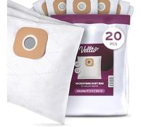 20x Vellto Bolsa para Aspiradora Compatibles con Kärcher T 7/1 T8/1L T9/1 T10/1 T12/1 T15/1 Alternativa a 6.904-333.0 Bolsas Filtro de Vellón Repuesto para Polvo Blanco