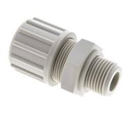 20x13mm & G1/2'' PP Racor recto de compresión con rosca macho 10 bar PVC y PA