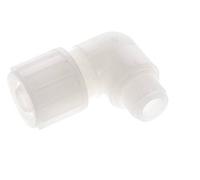 20x13mm & G1/2'' Racor de compresión codo PVDF con rosca macho 10 bar PVC y PA