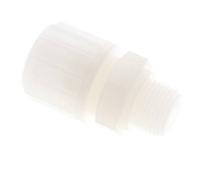 20x13mm & G1/2'' Racor recto de compresión de PVDF con rosca macho 10 bar PVC y PA