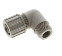 20x13mm & G3/4'' Accesorio de compresión codo PP con rosca macho 10 bar PVC y PA