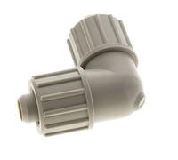 20x13mm PP Codo Compresión 10 bar PVC y PA