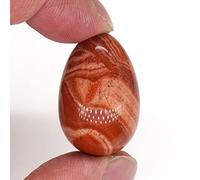 20X30mm Mini Forma De Huevo De Pájaro Piedra Curación Natural Cono De Cristal Pulido Po Reiki Yoni Ejercitador Mineral 1 Pieza,jaspe Rojo