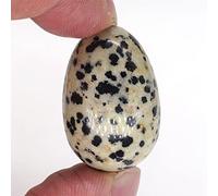 20X30mm Mini Forma De Huevo De Pájaro Piedra Curación Natural Cono De Cristal Pulido Po Reiki Yoni Ejercitador Mineral 1 Pieza,jaspe Dálmata