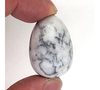 20X30mm Mini Forma De Huevo De Pájaro Piedra Curación Natural Cono De Cristal Pulido Po Reiki Yoni Ejercitador Mineral 1 Pieza,turquesa Blanca