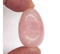 20X30mm Mini Forma De Huevo De Pájaro Piedra Curación Natural Cono De Cristal Pulido Po Reiki Yoni Ejercitador Mineral 1 Pieza,Cuarzo Rosa