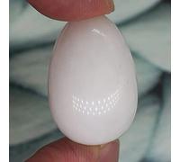20X30mm Mini Forma De Huevo De Pájaro Piedra Curación Natural Cono De Cristal Pulido Po Reiki Yoni Ejercitador Mineral 1 Pieza,jade Blanco