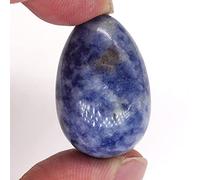 20X30mm Mini Forma De Huevo De Pájaro Piedra Curación Natural Cono De Cristal Pulido Po Reiki Yoni Ejercitador Mineral 1 Pieza,Jade Punto Azul