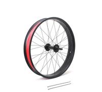 20x4.0'' Rueda Trasera Fat Bike 24/26IN Snow Bike/Beach Bike Rueda Trasera 36x14G Radios Freno De Disco Liberación Rápida 195mm 36H Buje Trasero para Rotary 7-10 Velocidades(Black,24in)